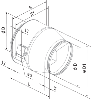 Vents Centro-M EC 355 - Dimensions