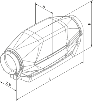 Вентс inWave 100/125 G1 - Размеры