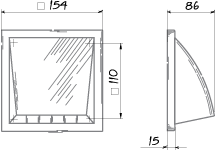 Vents WHM 100 DK - Dimensions