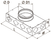 Vents BlauFast SR 160/63x8 01 - Dimensions