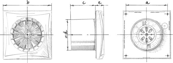 Vents Sileo 150 TR - Dimensions