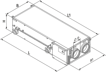 Vents KOMFORT EC DBE 300 R S21 DTV - Dimensions