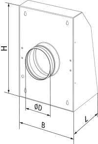 Vents Extero EC 150 - Dimensions