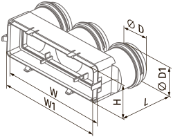 Vents BlauFast MH 63/204x60 - Dimensions