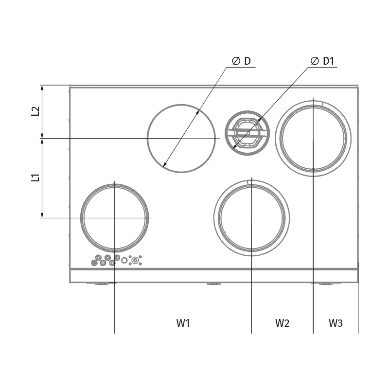 Blauberg KOMFORT Roto EC SE 601-E L S21 - Dimensiones