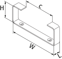 Vents BlauPlast FKH 220x90 - Dimensions