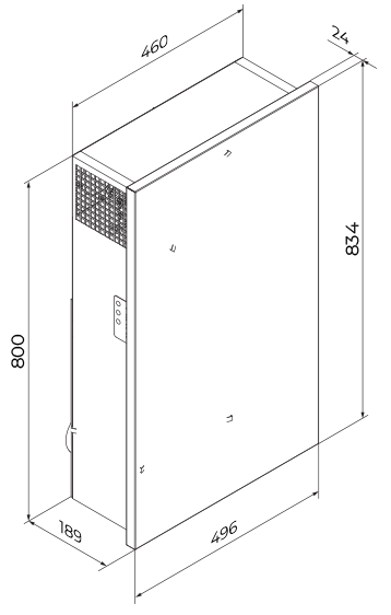 Vents Freshbox 110 - Dimensions