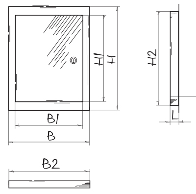 Vents RTMV 500х500 - Dimensions