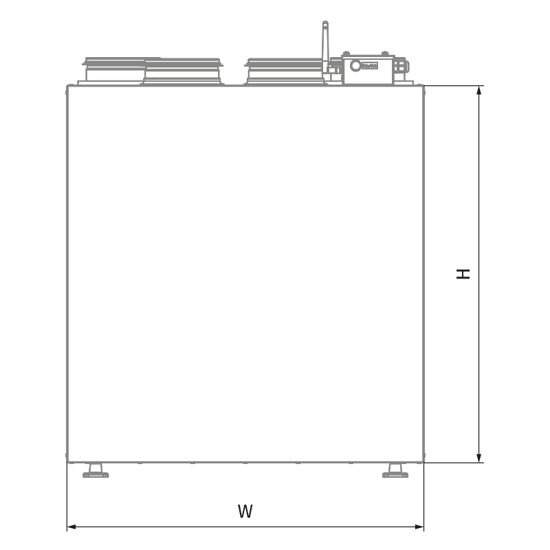 Blauberg KOMFORT Roto EC S 202-E R S21 - Dimensiones