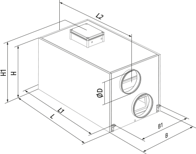 Vents KOMFORT LE 500-3 - Dimensions