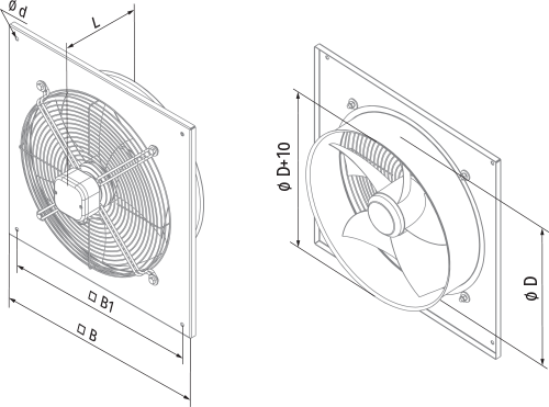 Vents Axis-Q 630 4E - Dimensions