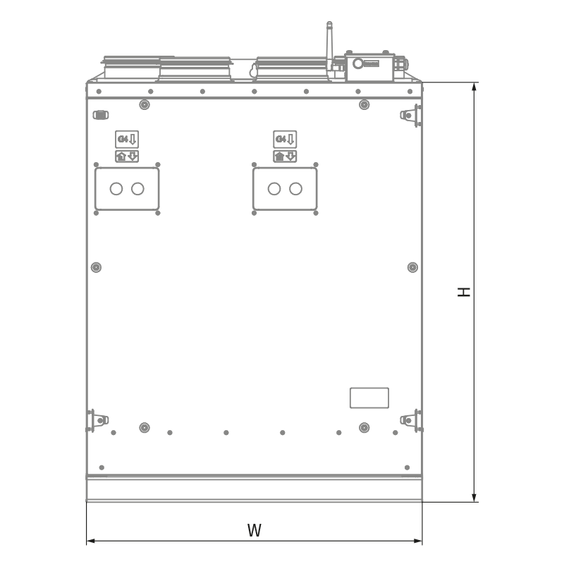 Blauberg KOMFORT Roto EC SK 202 L S21 - Dimensiones