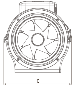 Blauberg Primo 160 - Dimensions