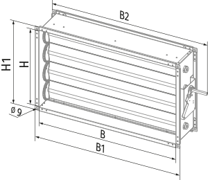 Vents SL 40x20 - Dimensions