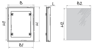 Вентс RTF 250x300 - Размеры