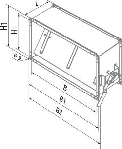 Вентс VK 60x30 - Размеры