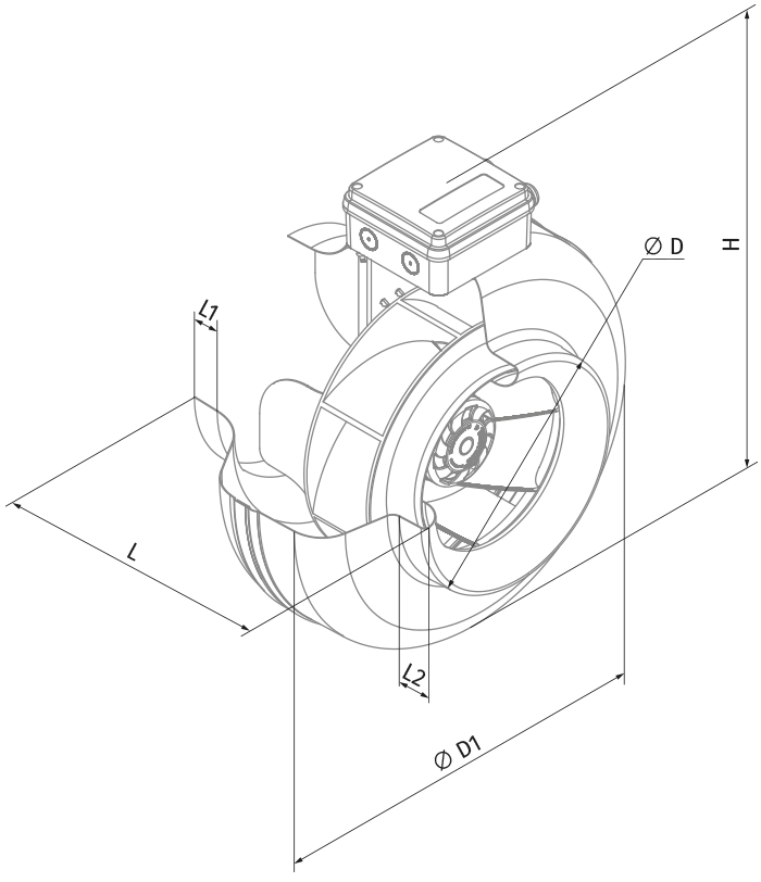 Blauberg Centro-MZ EC 315 - Dimensions