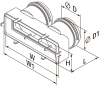 Vents BlauFast MH 75/204x60 - Dimensions