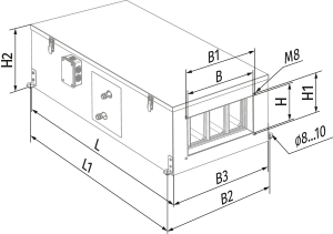 Vents BLAUBOX DW 4100-3 Pro - Dimensions