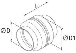 Vents BlauPlast RVC 125 - Dimensions