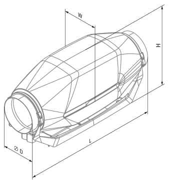 Вентс inWave EC 150/160 - Размеры