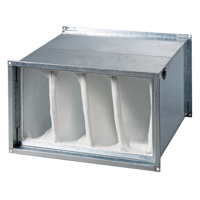 For rectangular ducts - Filter-boxes - Series Vents KFBT (rectangular)