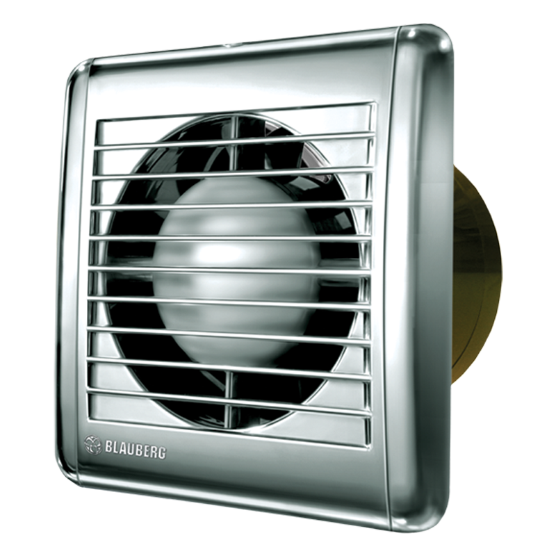 Blauberg Aero Still Chrome 100 H - Extract fan for low-noise applications