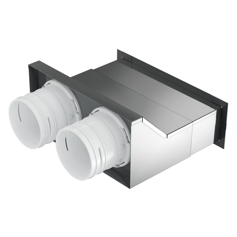 Blauberg BlauFast RPW 200x55/63x2 M - For supply and exhaust systems in residential premises. Connecting the ventilation grille to ∅ 63 mm ducts