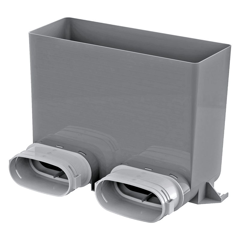 Blauberg BlauFast OPF 300x100/52x2 - Supply or exhaust ventilation systems of residential spaces. Floor-mounted. Connecting the floor ventilation grille to BlauFast ducts