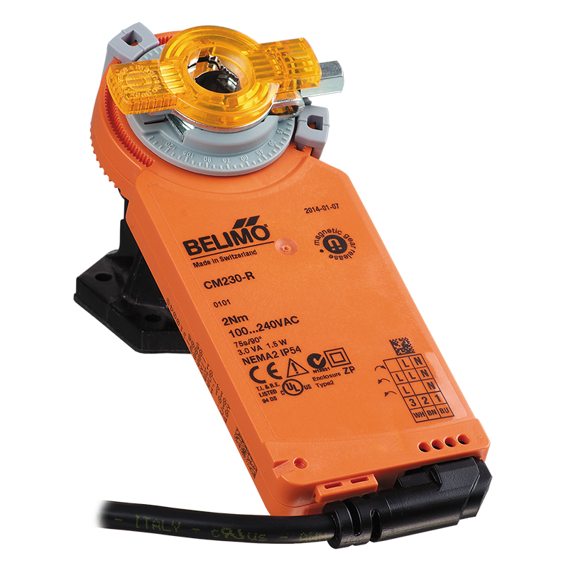 Series Blauberg Belimo CM - Electric actuators - Electrical accessories