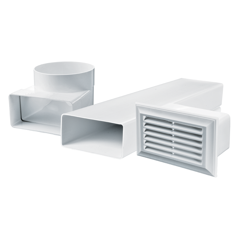 Blauberg KIT BlauPlast 204x60-1 - Kit for angular mounting (for walls with standard thickness)