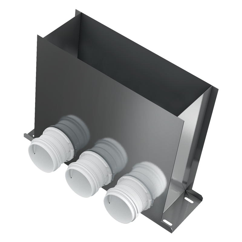 Blauberg BlauFast RPF 300x100/75x3 M - For supply and exhaust systems in residential premises. Connecting the ventilation grille to ∅ 75 mm ducts