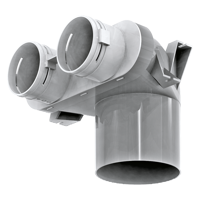 Radial ductwork - Air distribution - Series Vents Connectors 75 mm