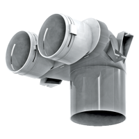 System 90 - Radial ductwork - Series Vents Connectors 90 mm