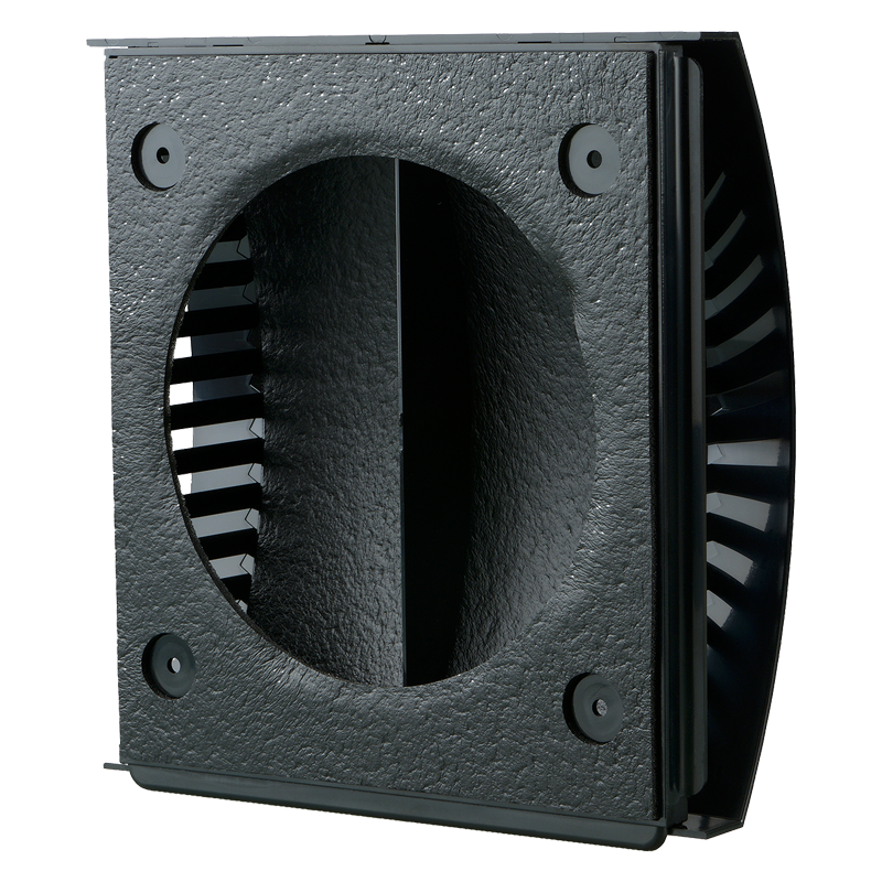 Blauberg AH-10 black 160 - Plastic hoods decoration of supply and exhaust vents of public, residential and industrial ventilation systems