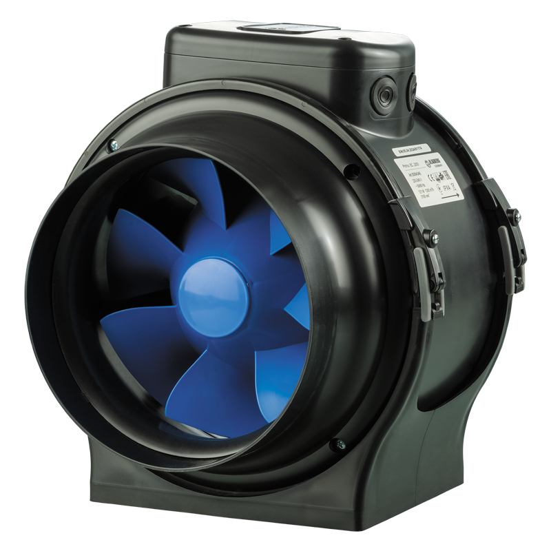 Blauberg Primo 200 - Inline mixed flow fans with AC motors